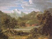 Joseph Anton Koch The Lauterbrunnen Valley oil on canvas